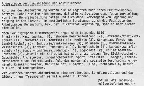Berufsw&uuml;nsche 1983