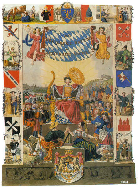 Acht Kreise 1836