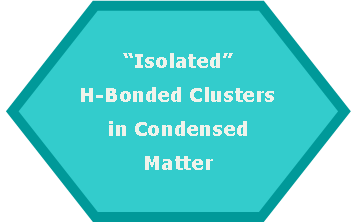 Hexagon: IsolatedH-Bonded Clusters in Condensed Matter